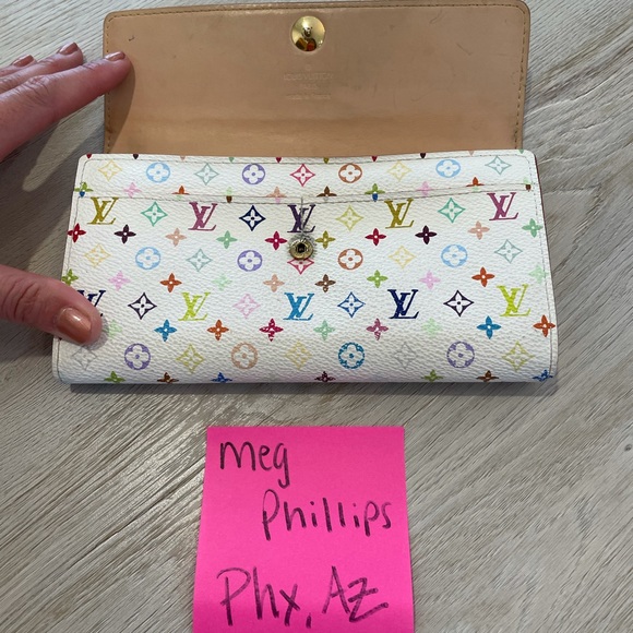 Authentic Louis Vuitton Multicolor Sarah Wallet - Picture 3 of 12